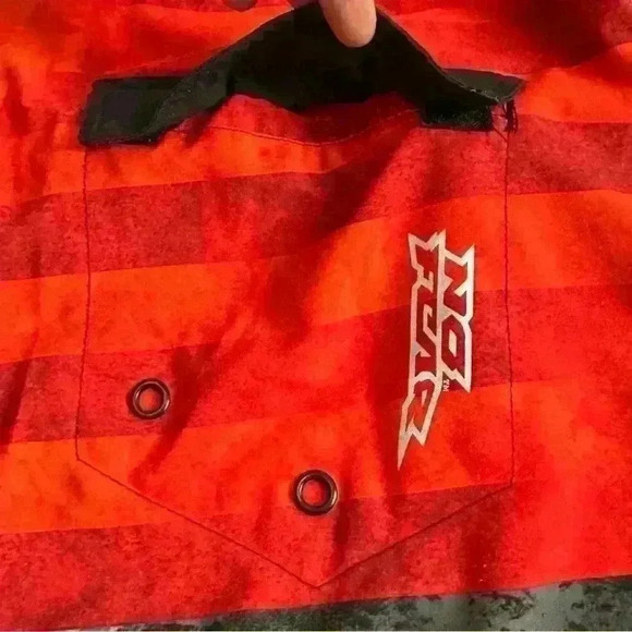 No Fear Men’s Board Short Or Swim Trunks Size 34 Red Black & White Stripe - Picture 11 of 13